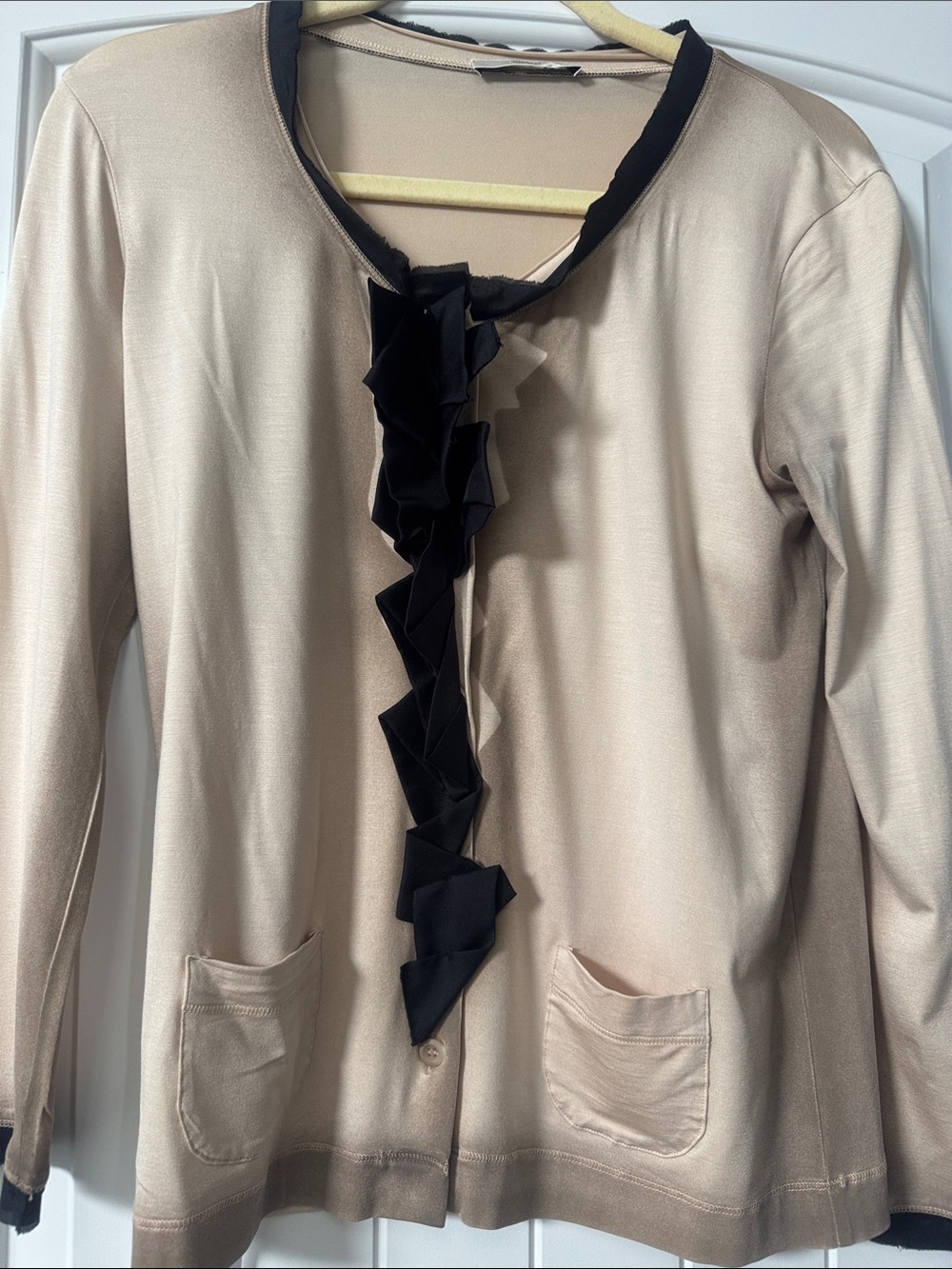 Prada Ombré Silk Cardigan Top - Large